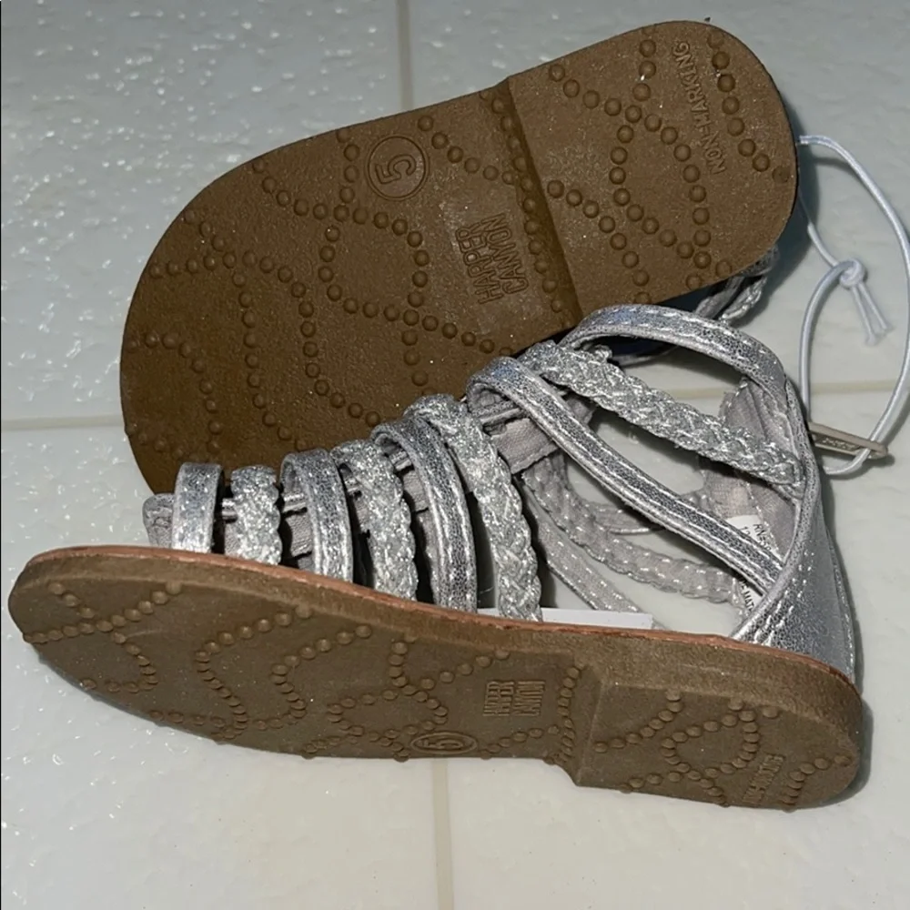 Harper Canyon Strappy Silver Gladiator Sandal